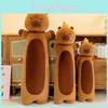 Long Orange Topped Strip Capybara Plush Toy Cute Doll Girl Kid Birthday Gift