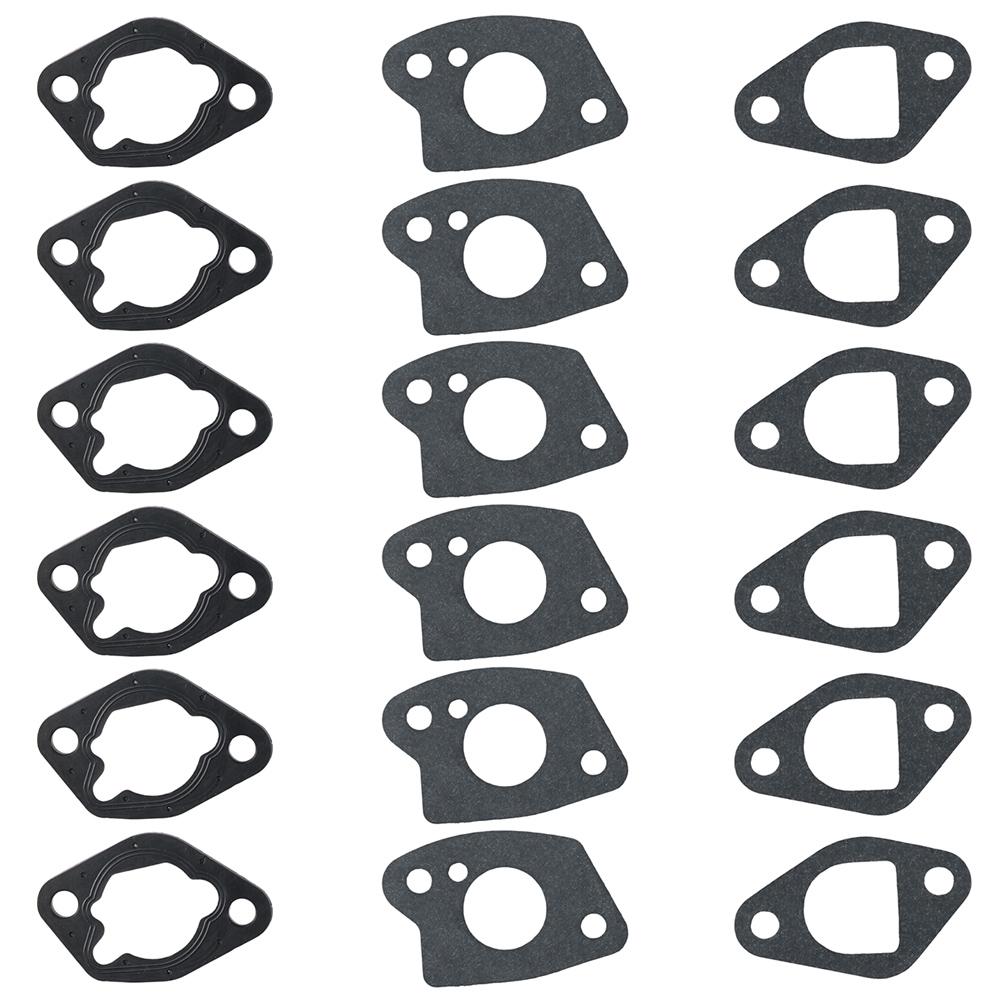 1set Black Carburetor Gaskets Non Asbestos Engine Car Assessories Parts Generator  For Car