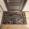 Light Luxury Retro Flannel Carpet, Entrance Welcome Door Mat, Bedroom Corridor Floor Mat, Kitchen Carpet, Home Decoration
