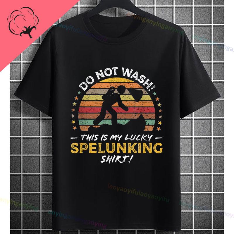 Funny Speleology Graphic Tshirt For For Spelunking Cave Exploration Hiking Camping Pure Cotton Shortsleeve Casual Tee