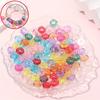 7/14/21 шт. Прозрачные европейские бусины из смолы с большими отверстиями, разноцветные разнесенные бусины, креативные ромбовидные бусины с большими отверстиями, браслет-ожерелье своими руками