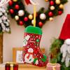 Elegant European American Style Christmas Socks Decorative Metal Gift Boxes For Seasonal Cheer