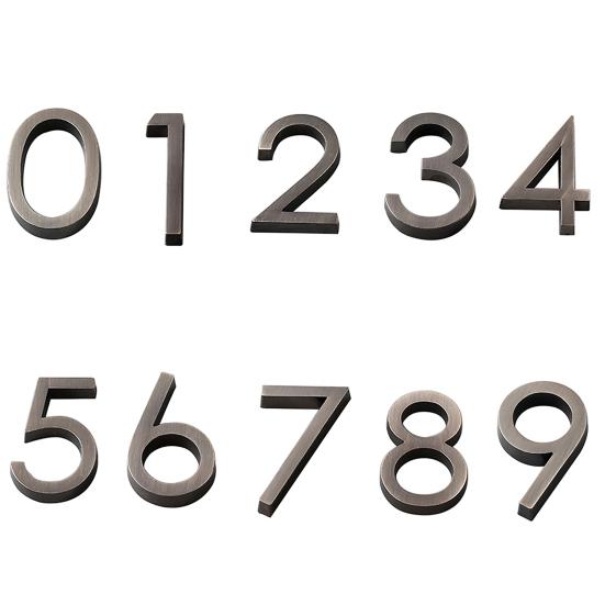 Пластина с цифровым покрытием, твердый АБС-пластик, гальваника, номер дверной таблички