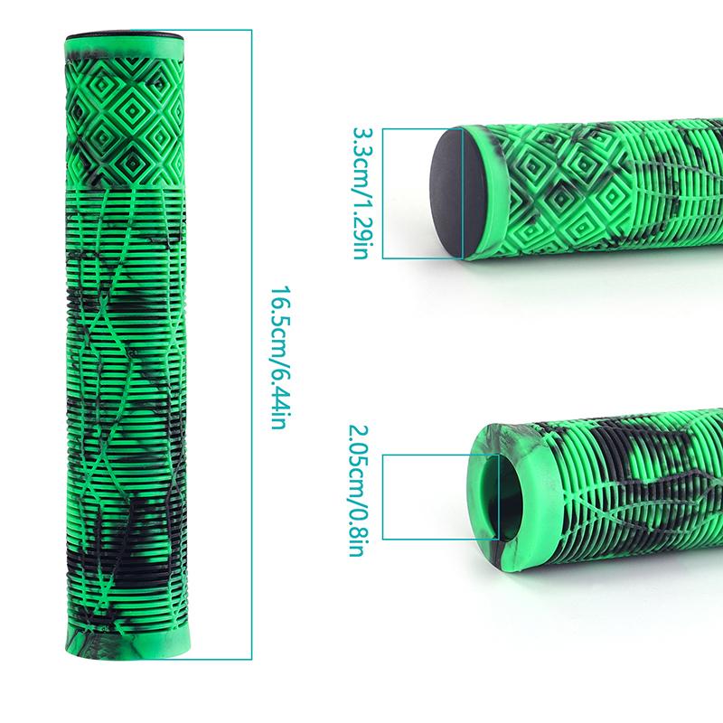 1 Pair Bicycle Handlebar Grips Soft Longneck Bars Bike Rubber Handle Grips For 22.2Mm Handlebar Tricycle Wheel Chair Mountain