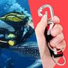 Шнурок-клипса для дайвинга с D-кольцами Универсальный Крепление для флагов дайвинга Противопотерянный ремешок для снаряжения для водных видов спорта и рыбалки