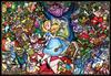 Пазл из 1000 деталей «Алиса в стране чудес», витражное стекло [чисто-белый] (51х73,5см)