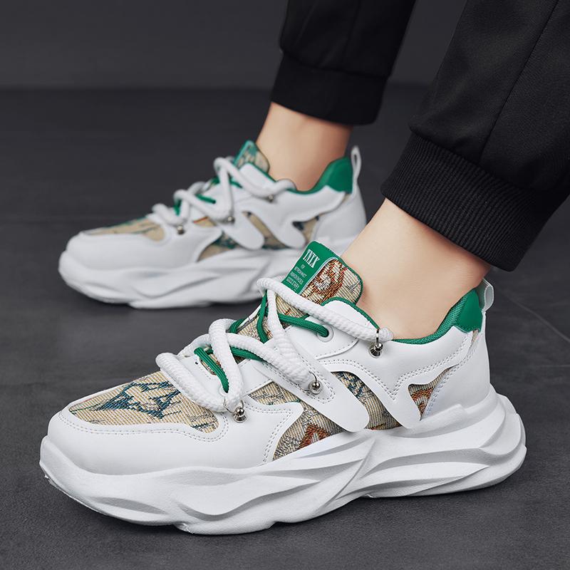 Мужская обувь Повседневная обувь Кроссовки Летние Скейтборд Уличные Платформа Бег Спорт Дизайнерские Роскошные Деловые Модные Кожаные Теннисные