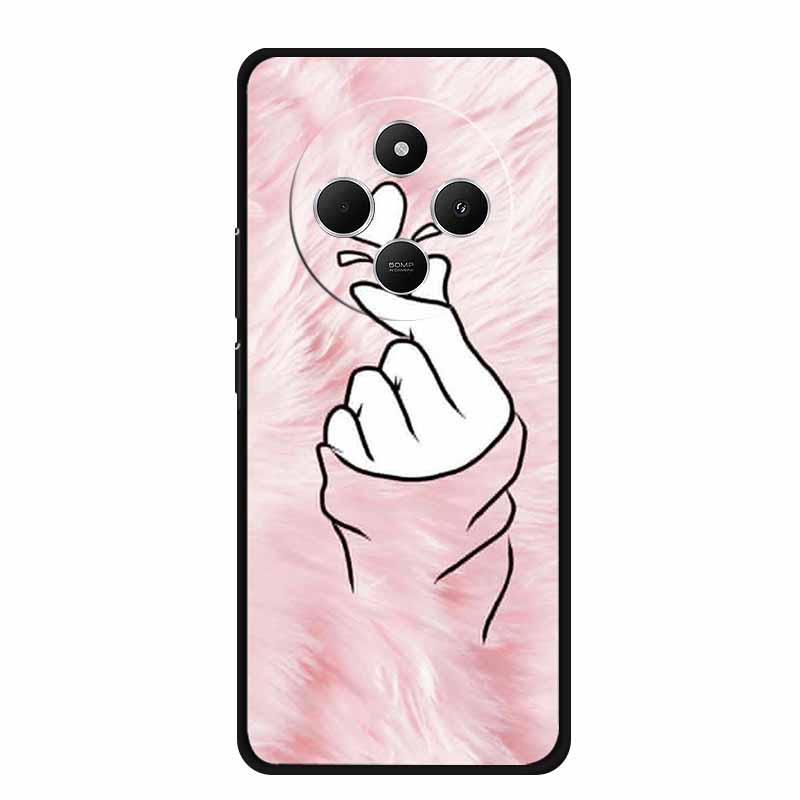 Phone Case For Xiaomi Redmi 14C Back Cover Case 14 C Black Silicone Soft Funda For Redmi 14C Case Redmi14C 6.88" Shockproof Bag