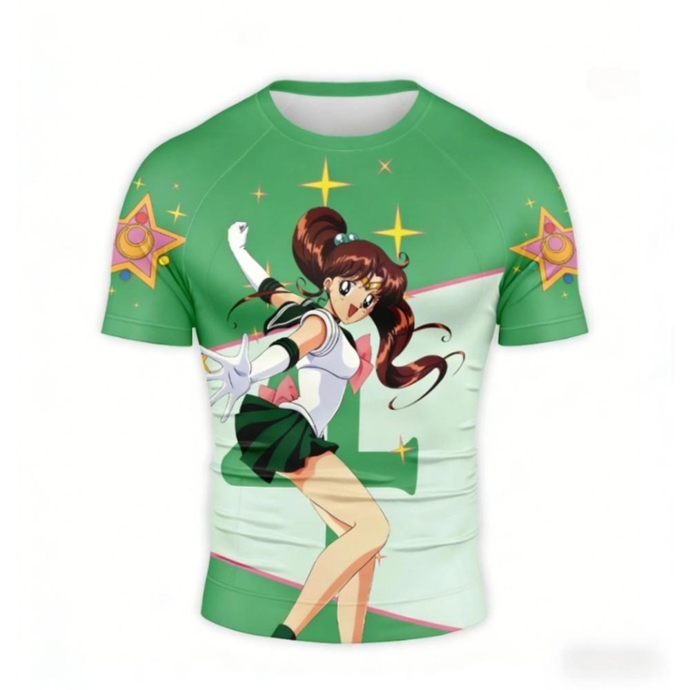 Summer Sailor Moon Bunny "Moonlight Transformation" Print Breathable Quick-drying T-shirt Male/Female Top