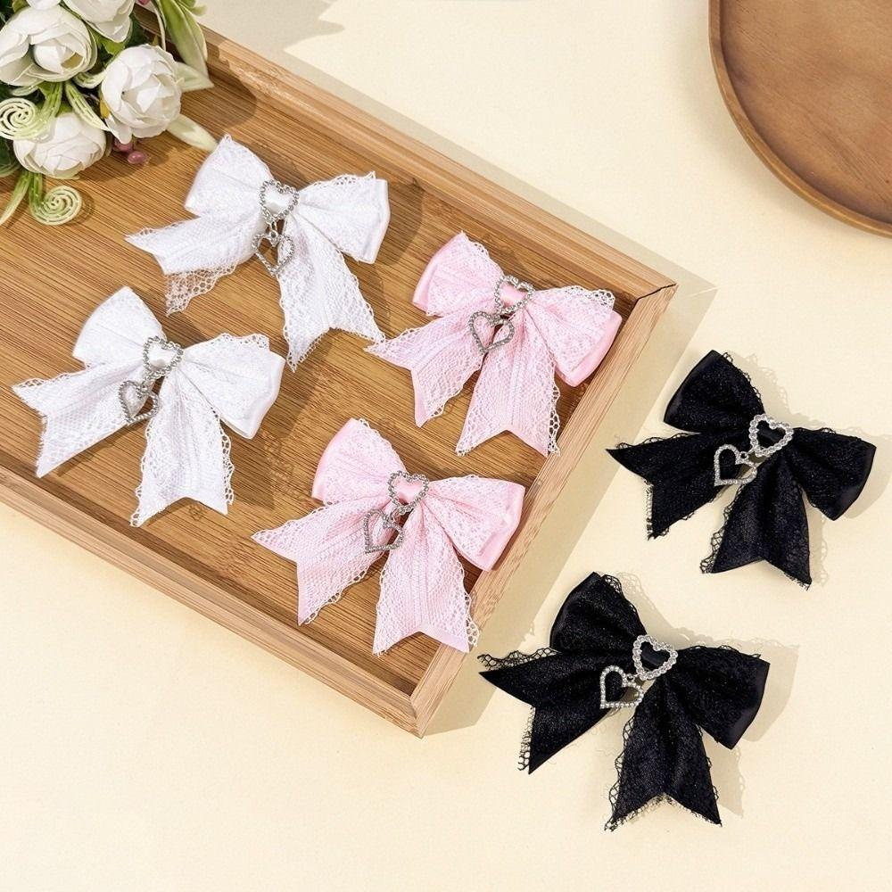 Sweet Hairpin Lolita Women's Barrettes Cute Lace Bow Hair Clip Hair Accessories