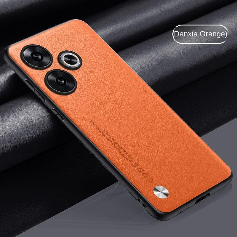 Чехол для Xiaomi POCO F6 PRO Мягкий Веганская кожа Текстура Тонкий Защитная задняя крышка Чехол для Xiaomi POCO F6 F6Pro Полностью закрывающий корпус