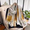Autumn Scarf Women's Luxury Design Scarf Silk Smooth Scarf Soft Muslim Headband Shawl Beach 90x180cm