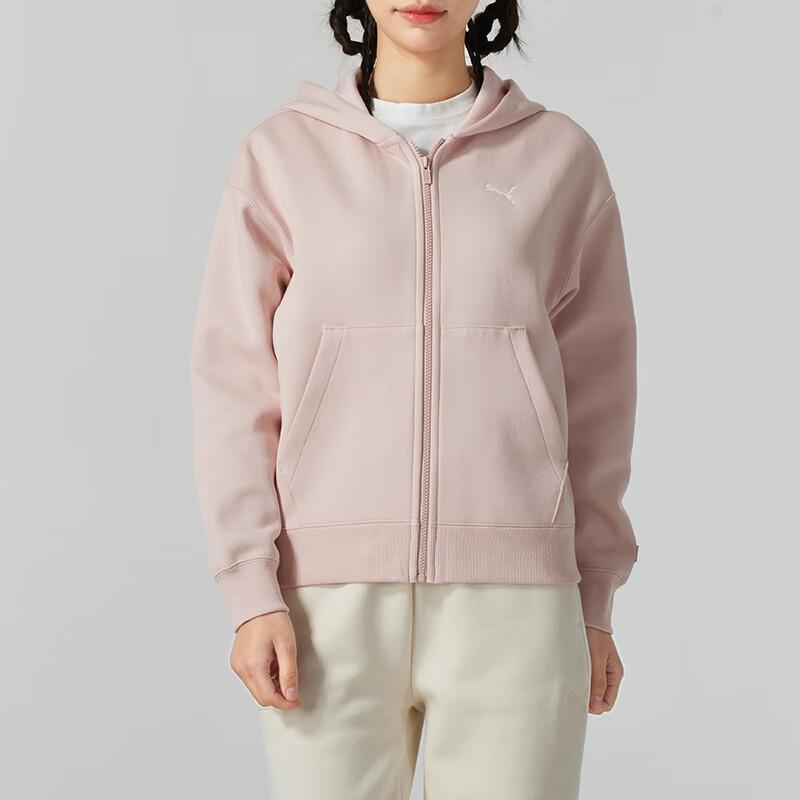 Puma Куртка с капюшоном для фитнес-тренировок с логотипом Женская куртка розовая 631387-91