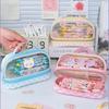 Transparent Pen Bag PVC Pen Storage Bag Cute Stationery Organizer  Student