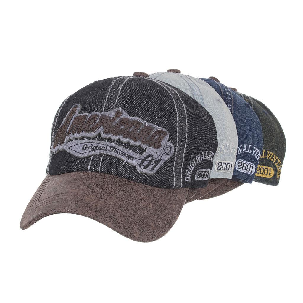 Весенне-летний новый продукт из стираного хлопка с вышитыми буквами бейсболка кепка солнцезащитная шляпа