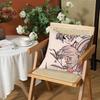 KKamisama HajimemashitaS Cushion Cover Silky Short Plush Invisible Zipper Dustproof Sofa Pillow Case for Home Decor