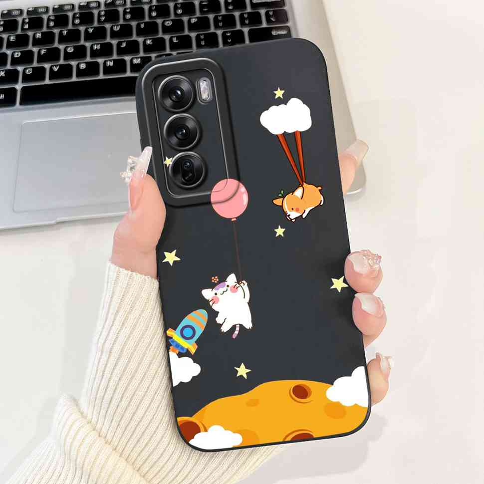 Силиконовый чехол для Oppo Reno12 5G, цветной, с маленьким котиком, мягкая накладка для Oppo Reno 12 F 12F Reno12 FS 5G, защитные чехлы Coque