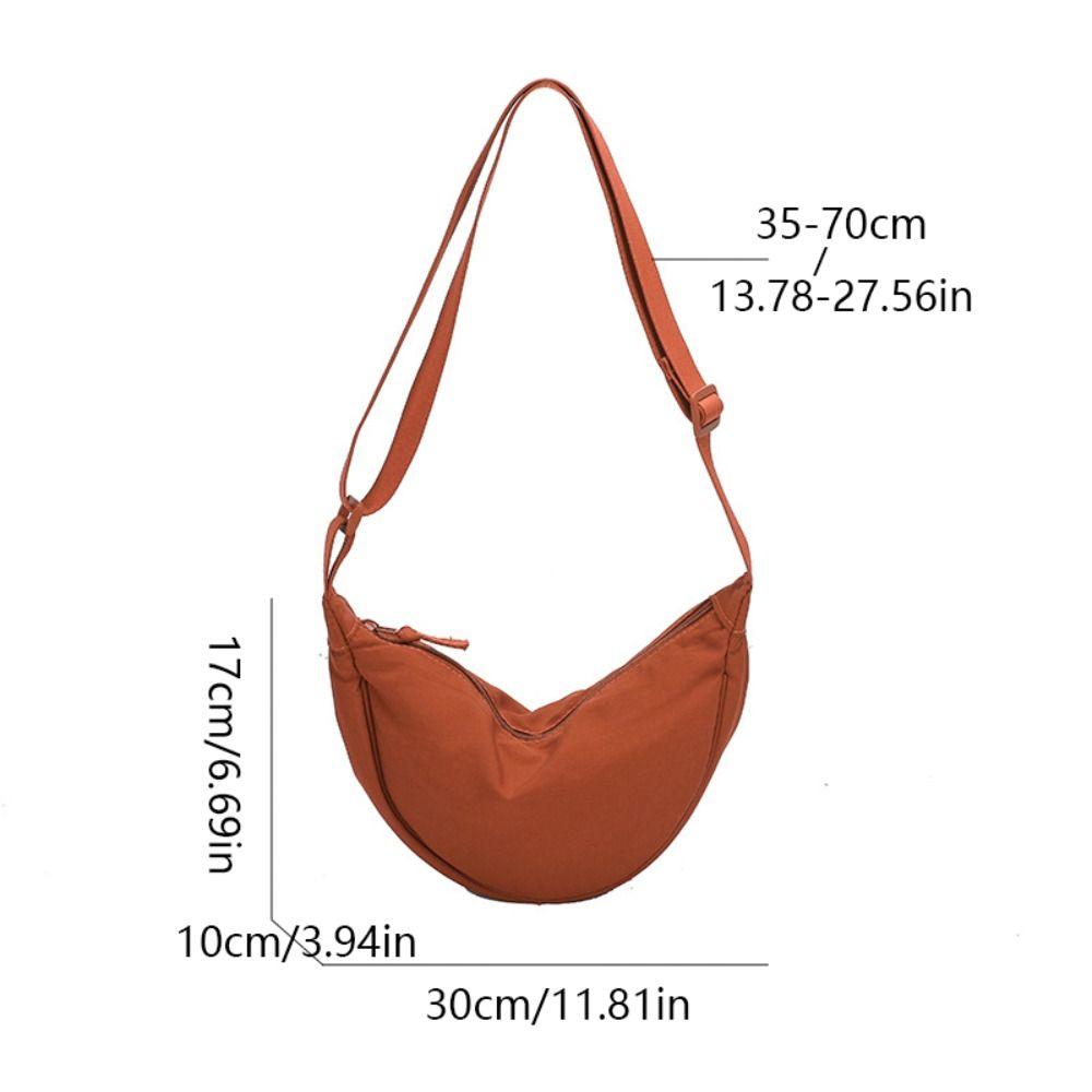 Nylon Hobos Crossbody Bag Handbag Half-moon Bag Casual Canvas Dumpling Bag  Girls