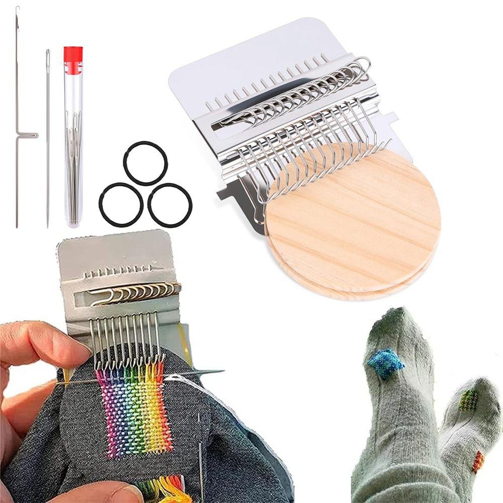 12/14 Крючковый Мини Ткацкий Станок Металлический Инструмент Штопальная Машина Маленькая Ткацкая Машина Бытовая