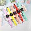 Wrist Watch Button Control LED Square Dial Digital Display Adjustable Precise Time Waterproof Kids Digital Sport Watch Daily Accessory