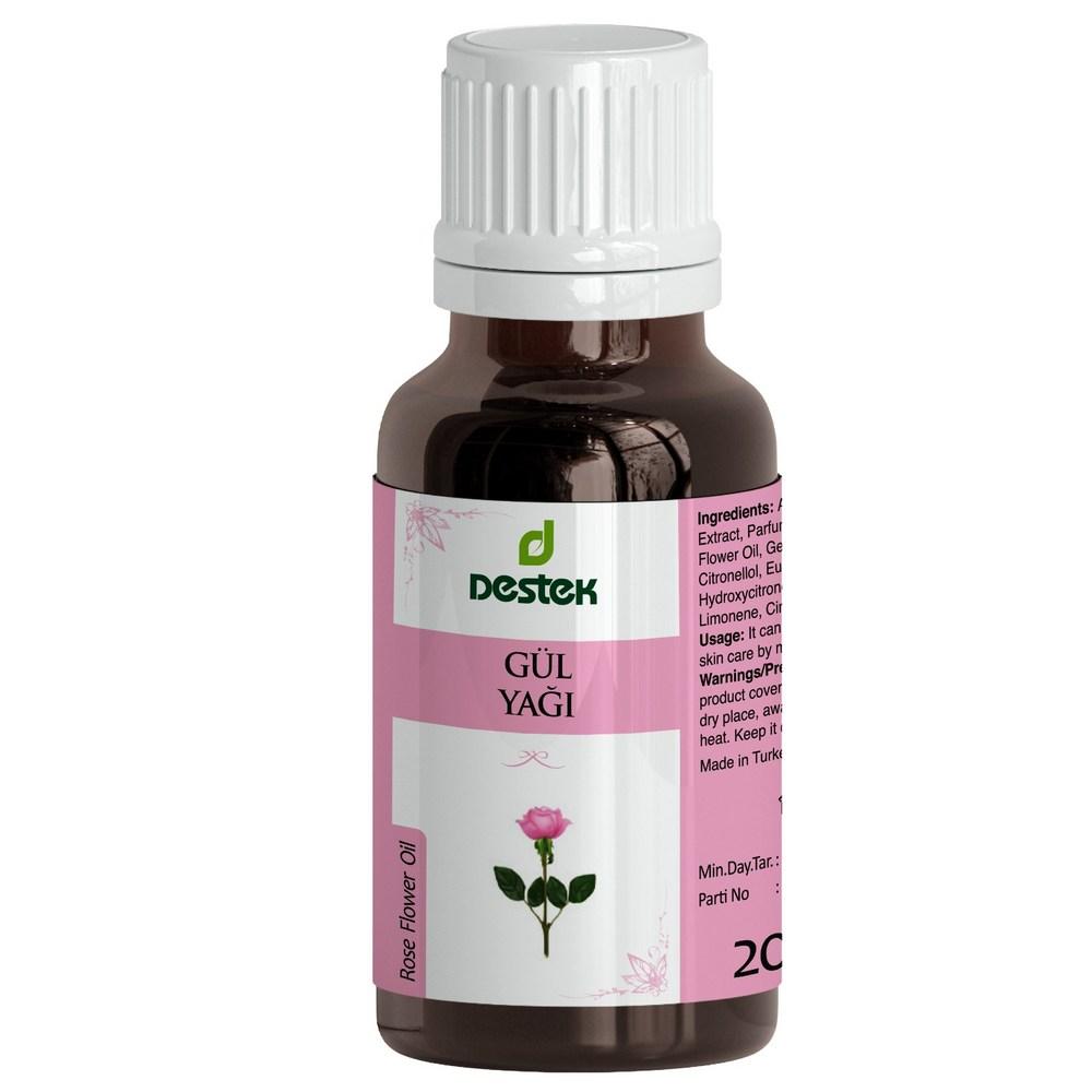 Destek Масло турецкой лаванды 20 мл Destek Natural Aroma 100% концентрат эфирного масла + масло турецкой розы Destek Rose Oil 20 мл
