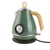 1.7L Electric Kettle Retro Wood Grain Dry Boil Protection Home Electric Kettle with Temperature