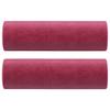 Vidaxl 3-Osobowa Sofa Z Poduszkami, Winna Czerwień, 180 Cm, Aksamit