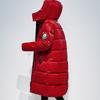 Women Winter Hooded Contrast Color Big Pocket Glossy Windproof Warm Coat Puffer Jacket Cotton Padded Parkas Overcoat