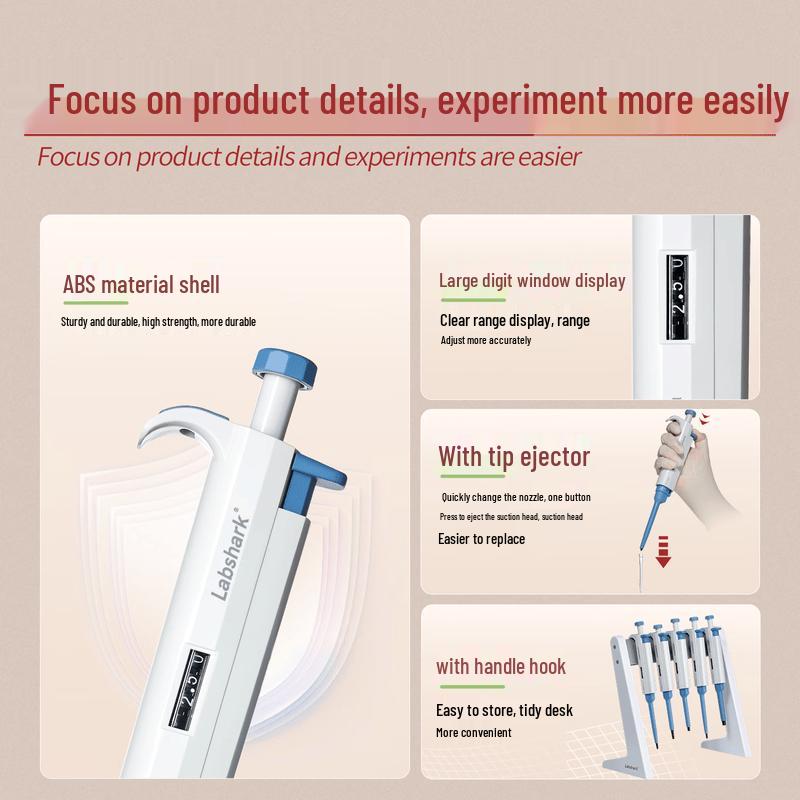 BKMAMLAB Single Channel Adjustable Volume Pipette