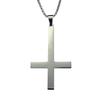 Titanium Steel Accessories, Retro Classic Simple Stainless Steel Upside Down Cross Pendant Necklace