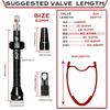 BUCKLOS Bicycle Tubeless Valve MTB Road Bike Presta Tire Valve Aluminum Alloy Mountain Gravel Cycling Valve Nipple Accessories