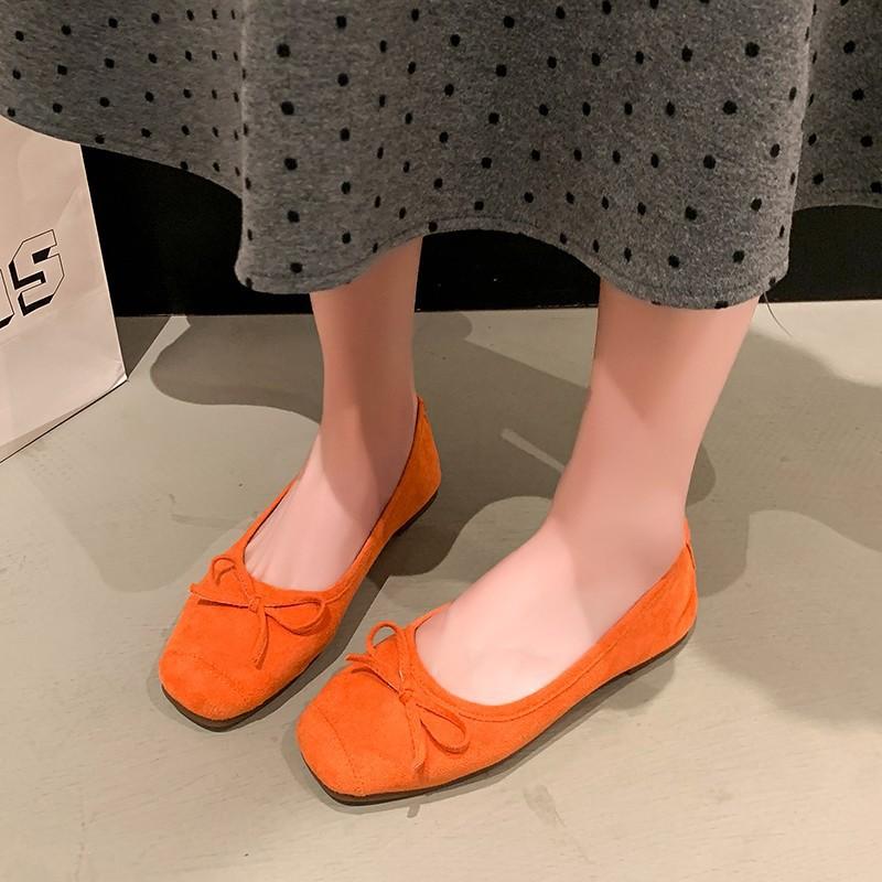 Вечерние туфли с французским бантом Туфли Мэри Джейн женские 2025 ранняя весна новые мягкие одинарные туфли балетки с юбками