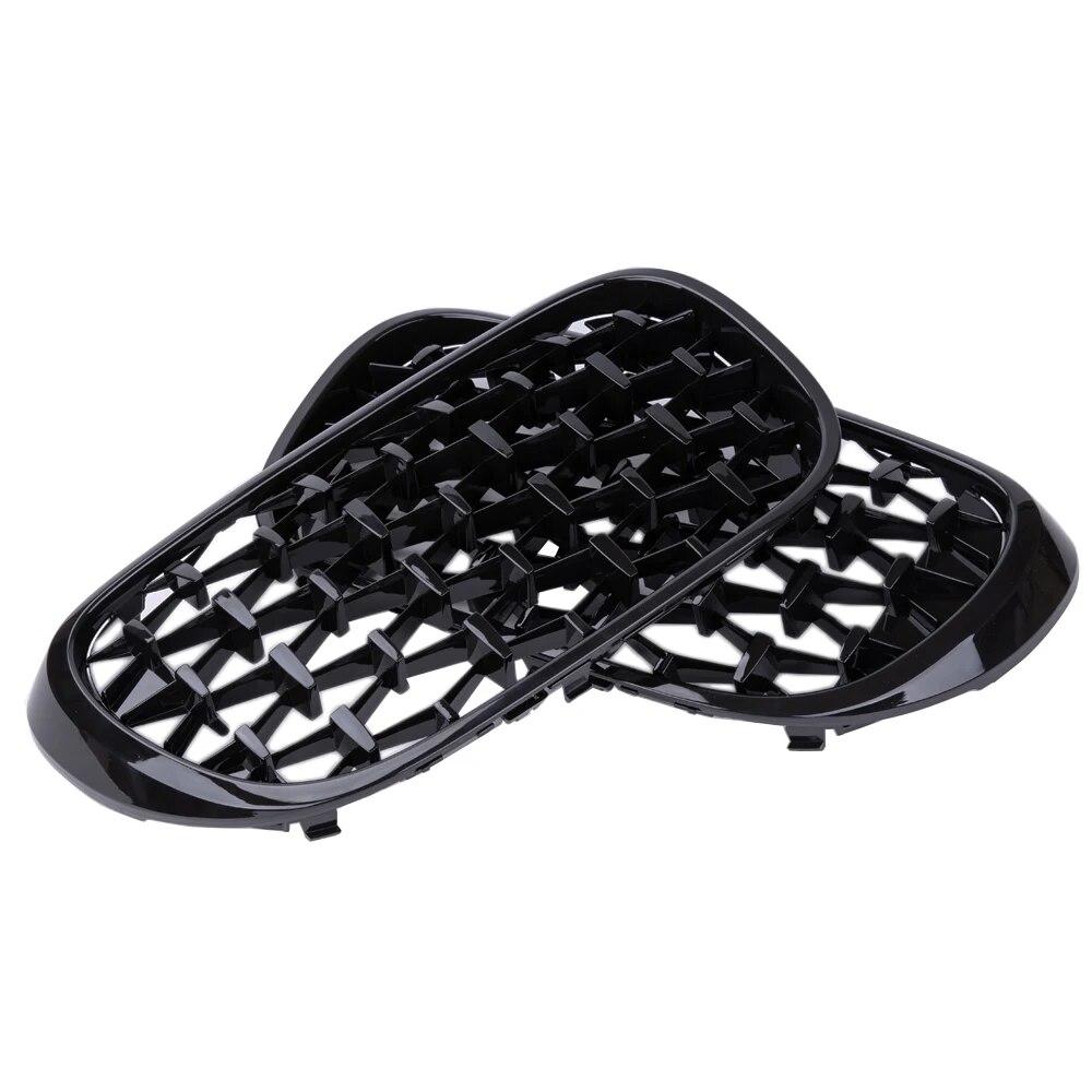 Car ABS Diamond Kidney Grill Racing Grilles For BMW 7 G11 G12 730i 740i 750i 740e 725d 730d 2016- Bumper Grills Replacement