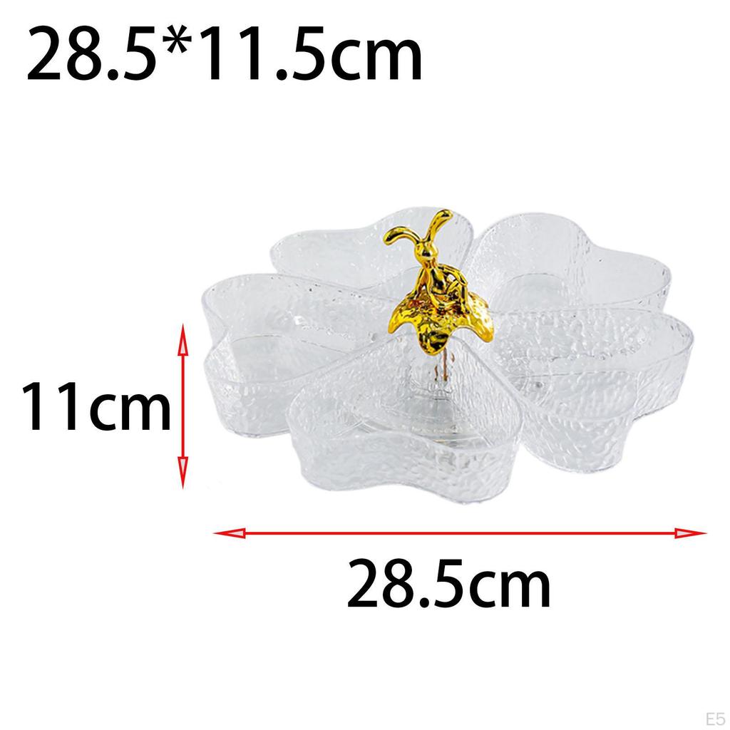 Разделенный сервировочный поднос, блюда из конфет и орехов, вращающаяся тарелка для закусок, для сладких блюд