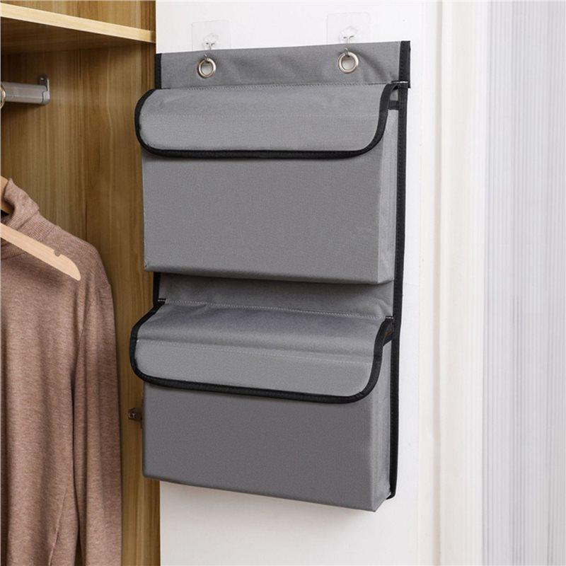 J1UL1N 2X Waterproof Storage Hanging Bag, Bathroom And Bathroom Hanging Storage Bag Behind The Door, Wall Hanging Storage Bag