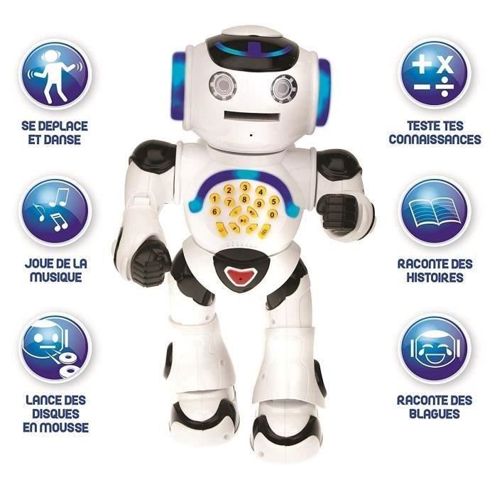 POWERMAN - My First Ludo-Educational Robot (French), Sounds and Lights - LEXIBOOK