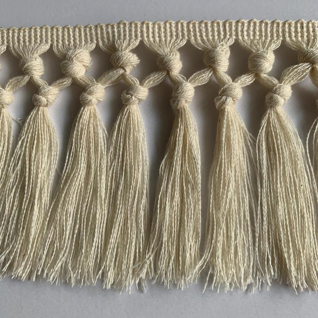 Elastic Knotted Tassel Cotton Thread for DIY Sofa, Curtain, Tablecloth, and Clothing Accessories