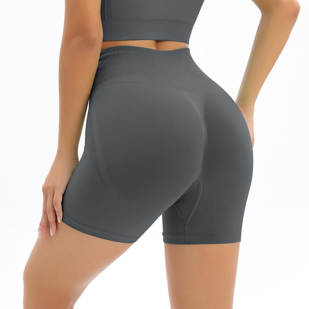 High Waisted Seamless Booty Yoga Shorts Booty Lifting Push Up Amplify Shorts Women Gym Bag Leggings Bag Workout Fitness Shorts