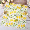 Tough Colorful Printed Napkin Paper Towel Towel Lemon Fruit Party Applicable Wine Glass Decoration Paper Placemat