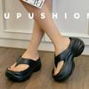 Fashion 2025 Fashion Women Platform Flip Flops Summer Beach Non Slip Thick Bottom Slippers Woman Clip Toe Wedge Sandals Outdoor Slides