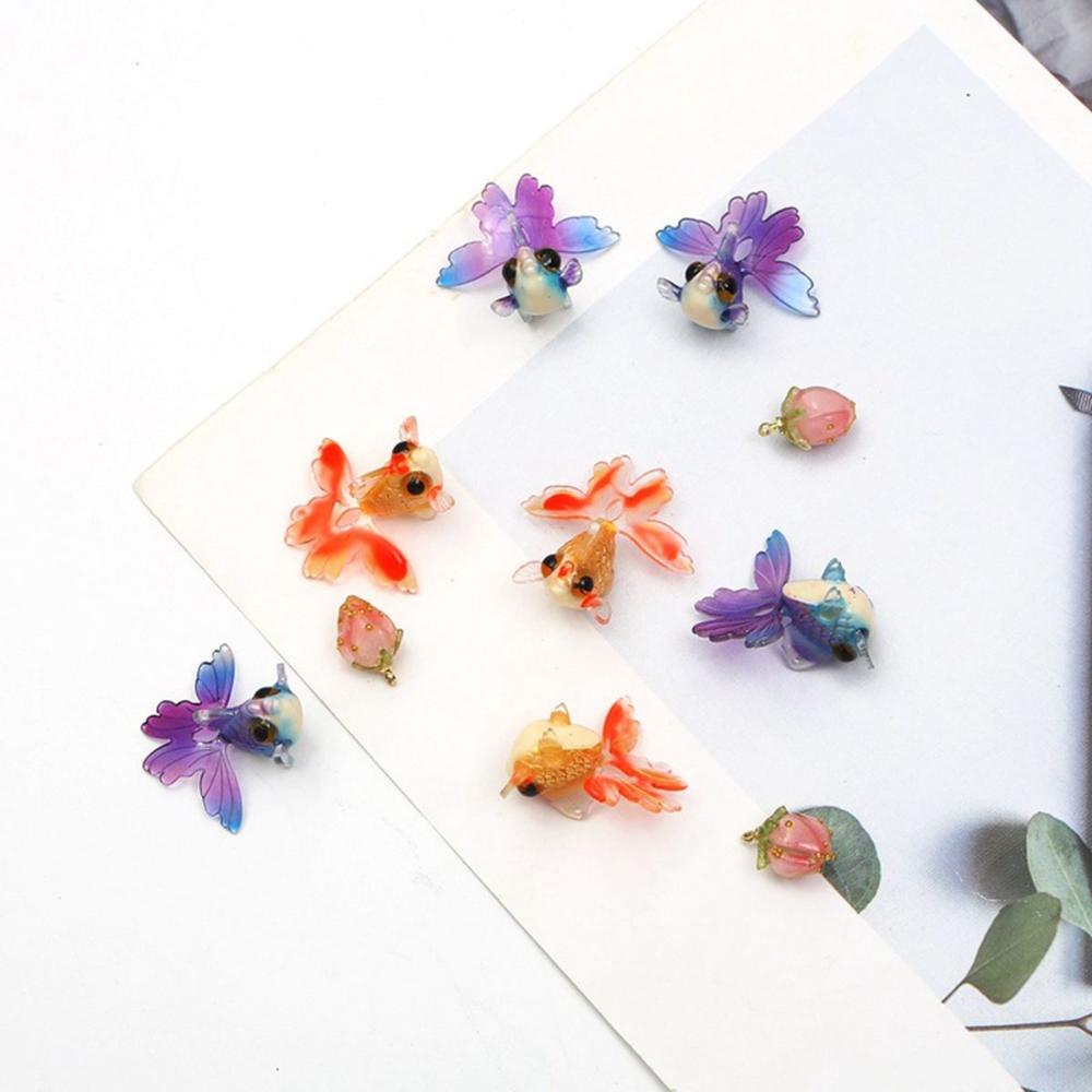 Миниатюрные фигурки для миниатюрного сказочного сада, украшение в виде золотой рыбки