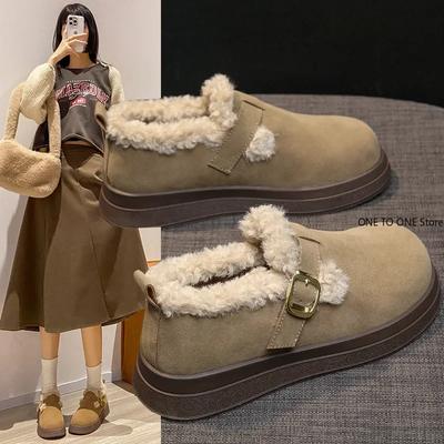 Модная новая мягкая обувь с круглым носком для зимы, женские повседневные кроссовки, женские балетки, клоги, лоферы на платформе с мехом, осеннее платье, ретро криперы