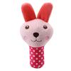 Rose Red Rabbit Pet Chewing Plush Toy Bite Resistant Pet Teething Toy Soft Anxiety Reduction Toy