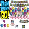 Colorful Teen Titans Go Party Decor Set Safe Eco-friendly Materials High-quality Paper 32pcs