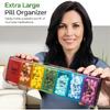 Ultimate Weekly Pill Organizer XXL 7-Day AM/PM Case with Jumbo Compartments BPA-Free Medicine Case for Fish Oils & Vitamins