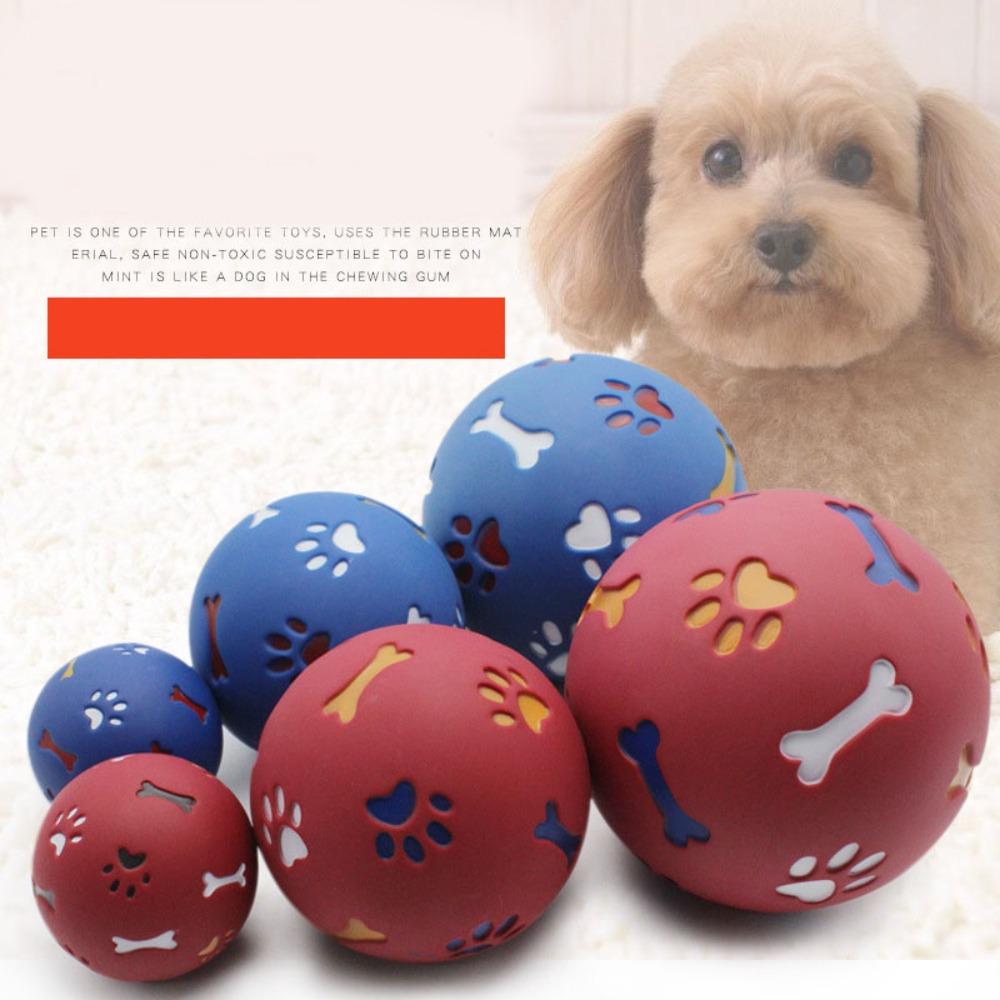 Multi Colors Food Dispensing Ball Milk Scent Rubber Wobble Feeder IQ Puzzle Toy Boredom Relief
