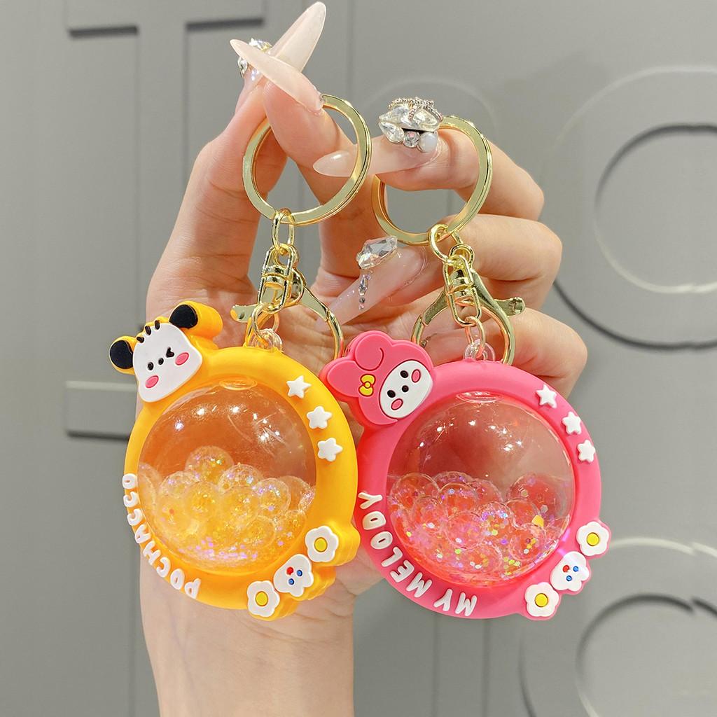 Liquid Eyecatching Acrylic Panda Keychain Trendy And Fun Gift For Friends Family And