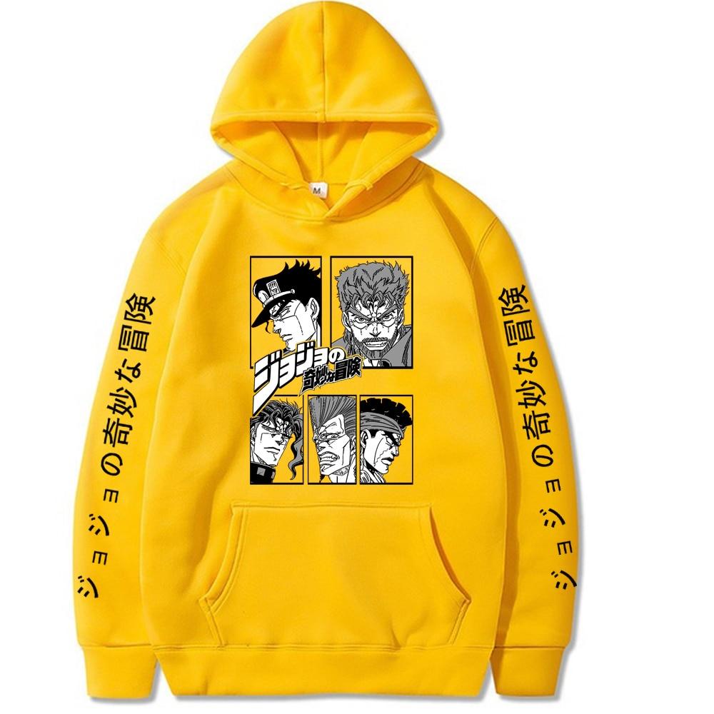 Толстовка с капюшоном JOJO Bizarre Adventure, модные пуловеры, топы, толстовка с длинными рукавами для мужчин