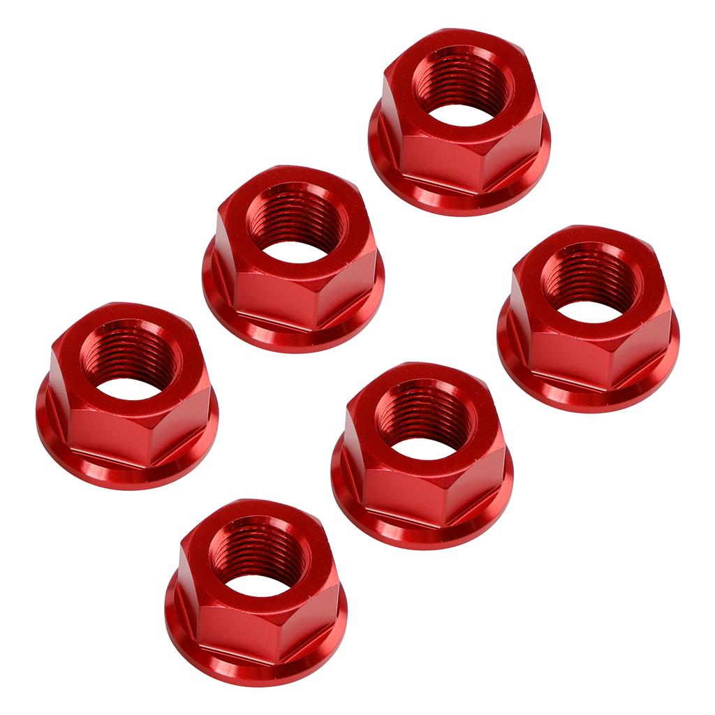 6x Гайки задней звезды M10 x 1 Красные Для Ducati 1098 1098S 1098R 1198 S 2007-2011