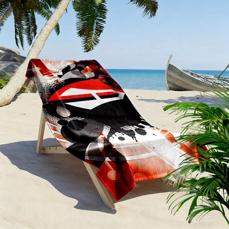 Atlas FC Print Beach Towel, Large Soft Quick Dry Towel for Beach Camping Swimming